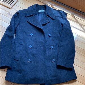 Calvin Klein Classic Black Women's Peacoat 100 percent Merino Wool